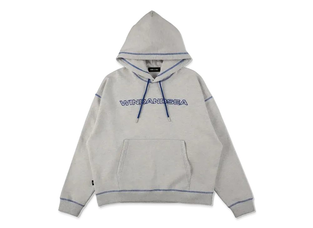 WIND AND SEA Stitch Logo Hoodie "Gray"