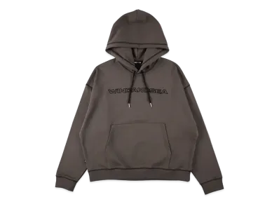 WIND AND SEA Stitch Logo Hoodie "Charcoal"
