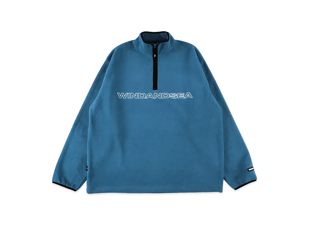 WIND AND SEA Freeze Half Zip Pullover "Blue"