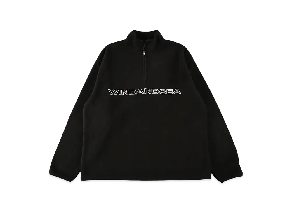 WIND AND SEA Freeze Half Zip Pullover "Black"