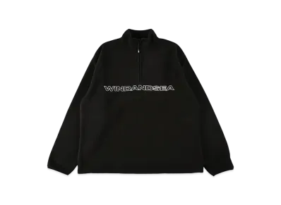 WIND AND SEA Freeze Half Zip Pullover "Black"