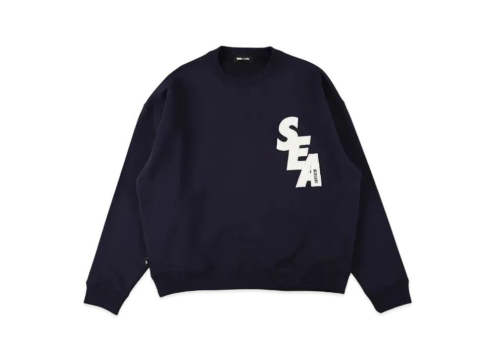 WIND AND SEA Sea Patch Crew Neck Sweat "Navy"