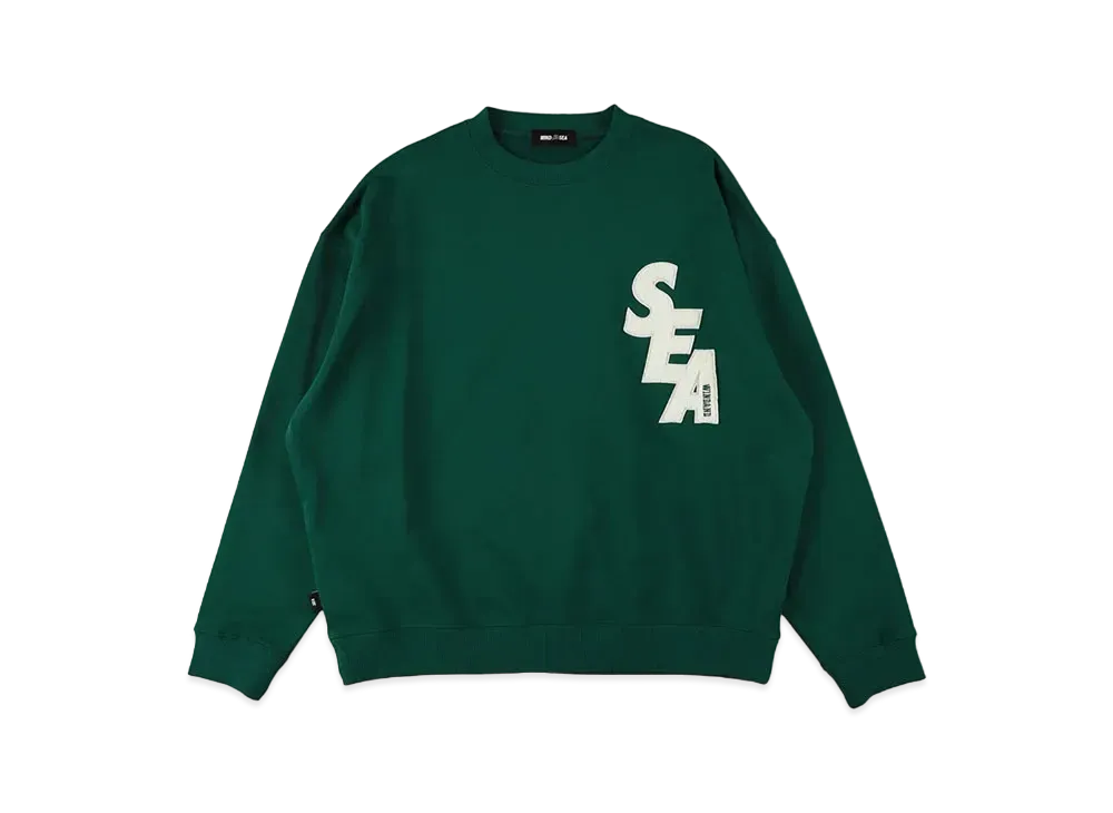 WIND AND SEA Sea Patch Crew Neck Sweat "Green"