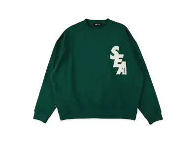 WIND AND SEA Sea Patch Crew Neck Sweat "Green"