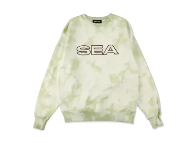 WIND AND SEA Tie Dye Logo Sweat "Lime"