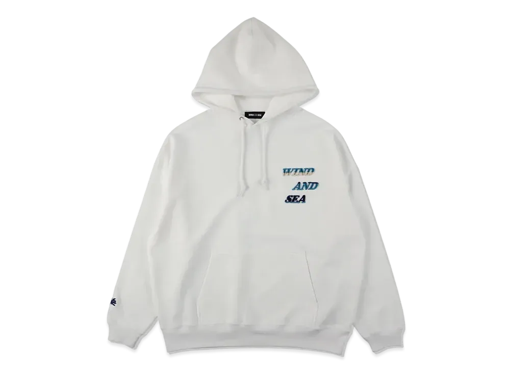 WIND AND SEA Gradation Logo Hoodie "White"