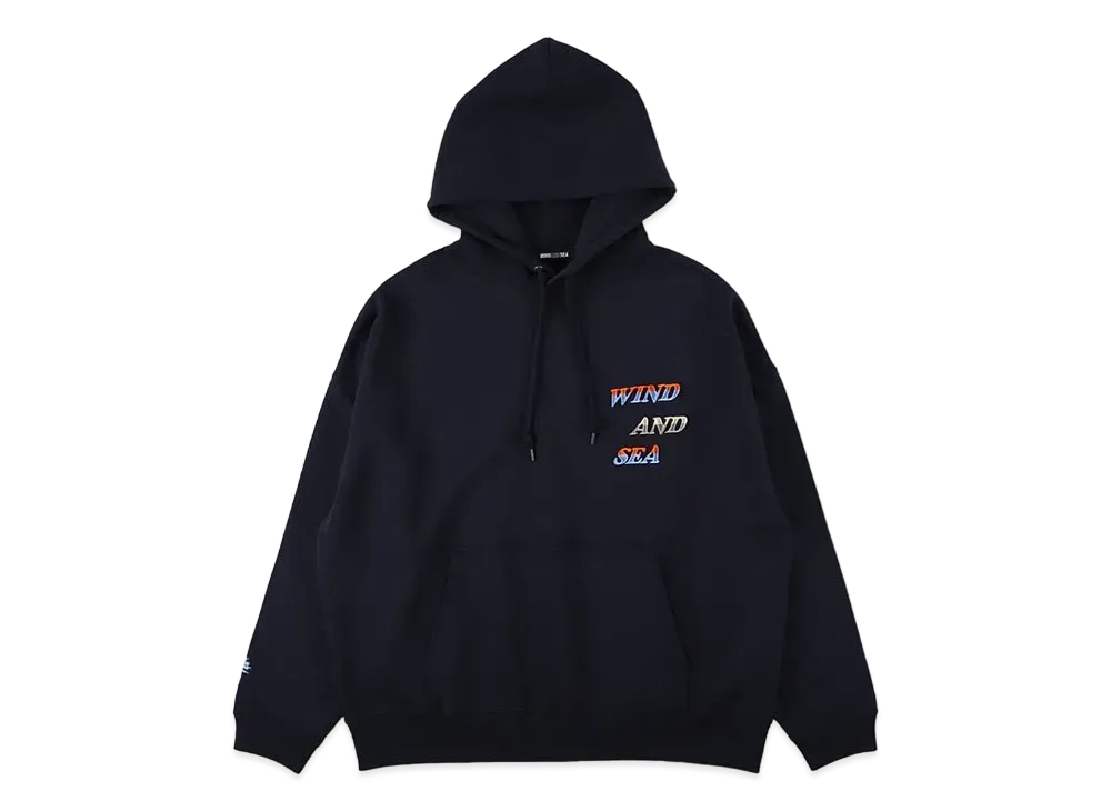 WIND AND SEA Gradation Logo Hoodie "Navy"