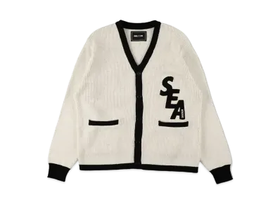 WIND AND SEA Lettered Cardigan "White"