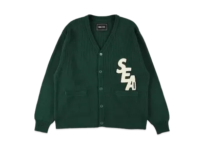WIND AND SEA Lettered Cardigan "Green"
