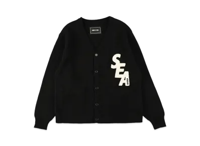WIND AND SEA Lettered Cardigan "Black"