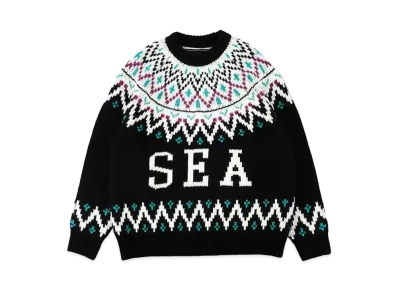 WIND AND SEA Nordic Sweater "Black"