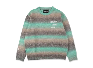 WIND AND SEA Gradation Logo Sweater "Green"