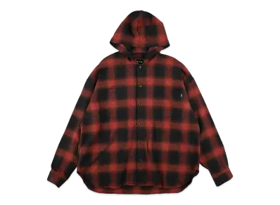WIND AND SEA Hood Shirt(Check) "Red"