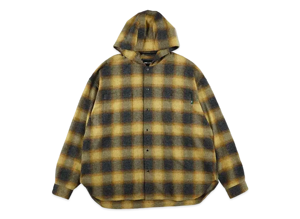 WIND AND SEA Hood Shirt(Check) "Yellow"