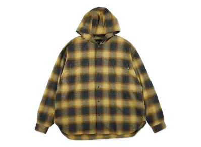 WIND AND SEA Hood Shirt(Check) "Yellow"