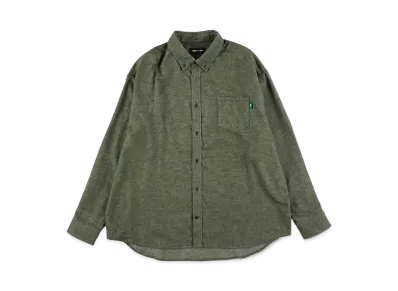 WIND AND SEA Yak Flannel Shirt "Green"