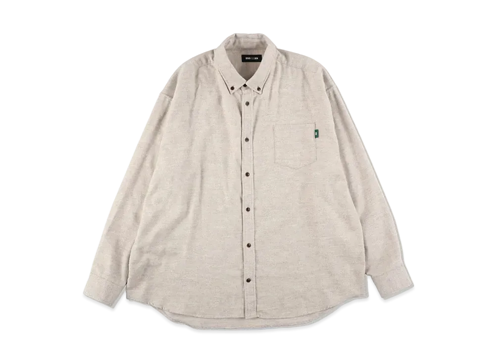 WIND AND SEA Yak Flannel Shirt "Off White"