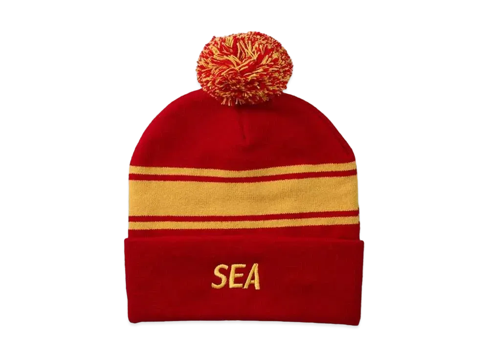 WIND AND SEA Sea Knit Cap "Red"