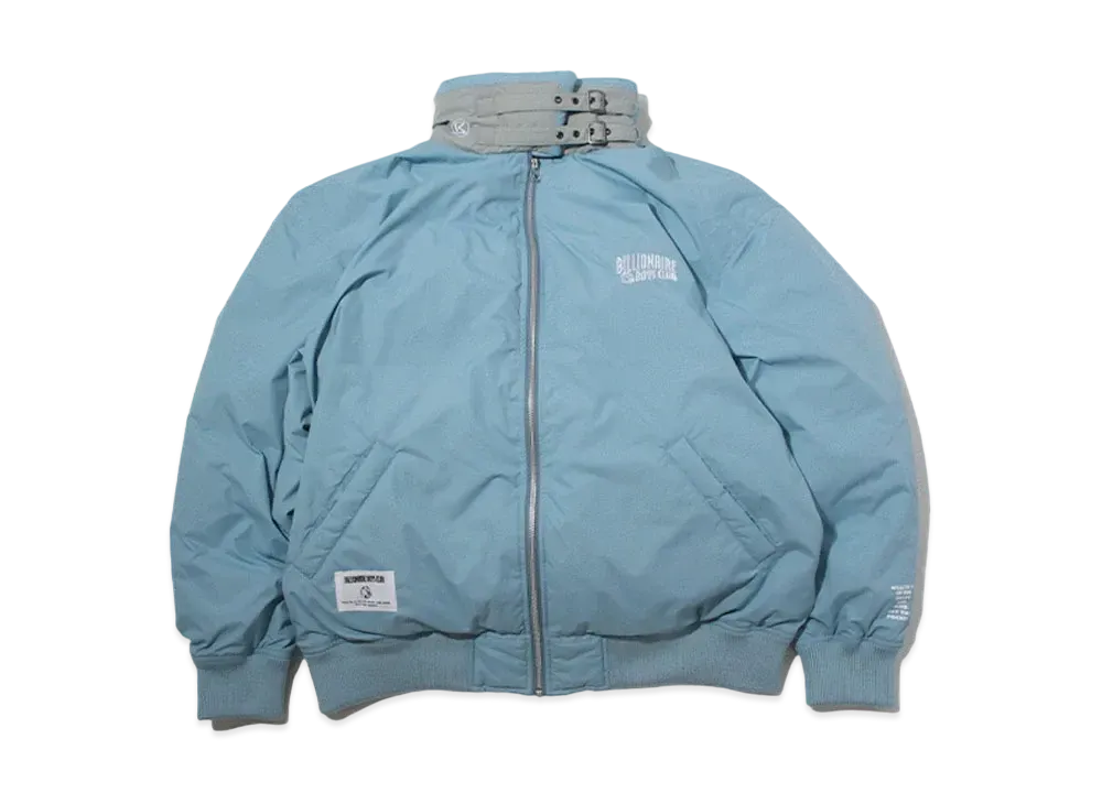 FIRST DOWN x BILLIONAIRE BOYS CLUB Embroidered Logo B-3 Down Jacket Micrift "Blue"