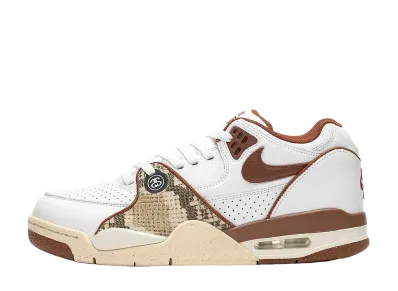 Stussy × Nike Air Flight 89 Low SP "White and Pecan"