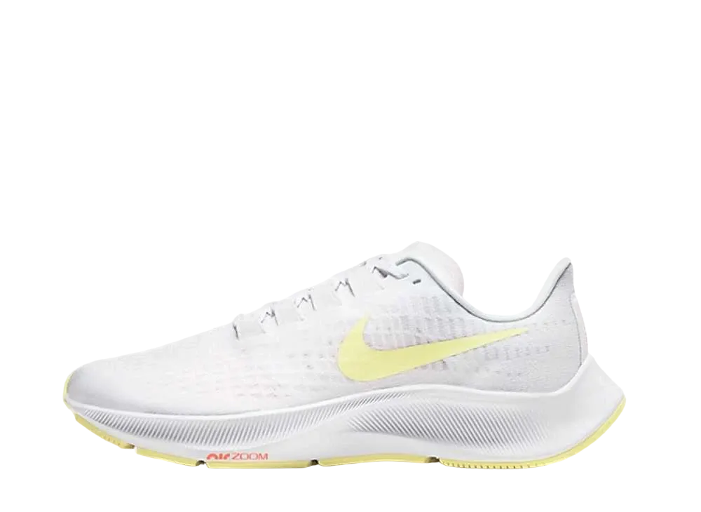 ナイキ ウィメンズ エアズームペガサス37 "ホワイト/ライトジトロン/ブライトマンゴー"