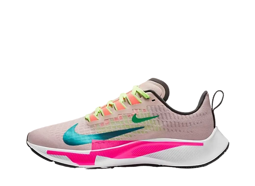 ナイキ ウィメンズ エアズームペガサス37 PRM "ベアリーローズ/ブライトスプルース"