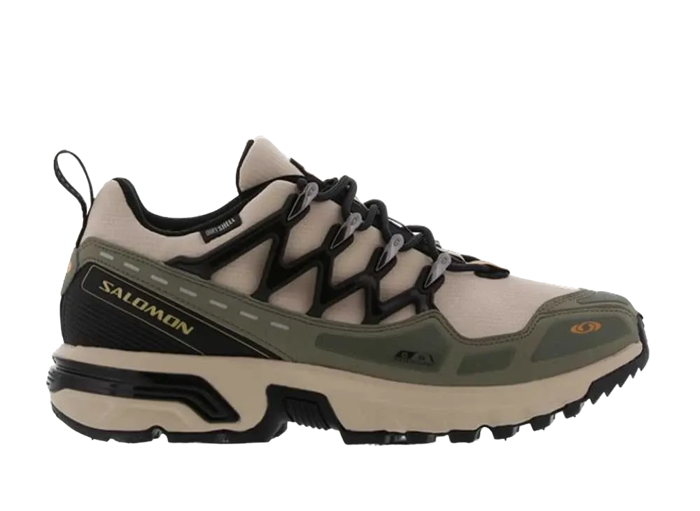 Salomon ACS + CSWP "Cement/Deep Lichen Green/Orange Pepper"
