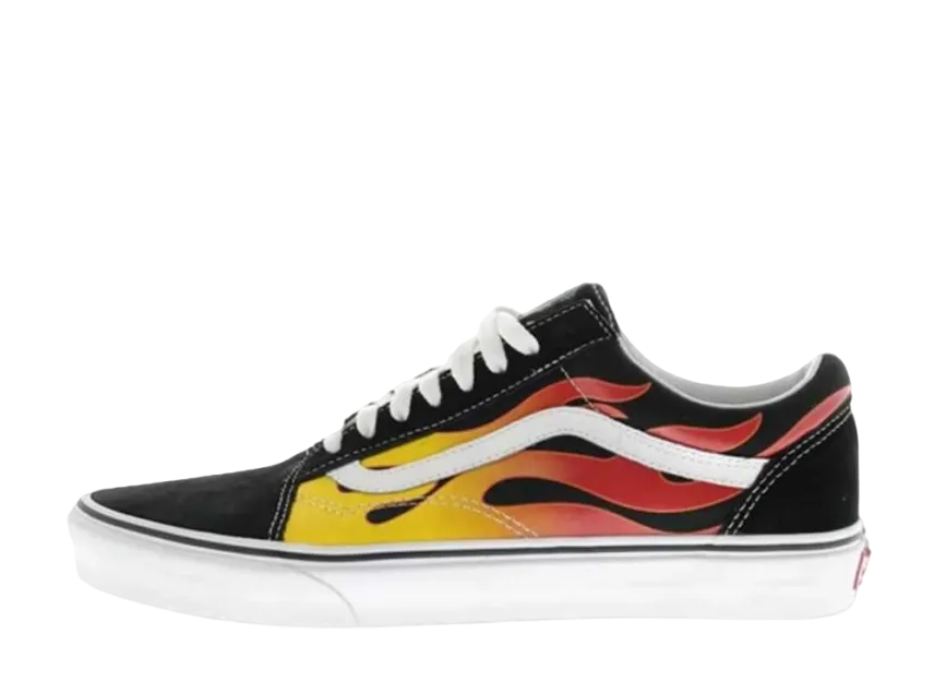 Vans Old Skool Flame Black 未使用 Vans Old Skool Flame