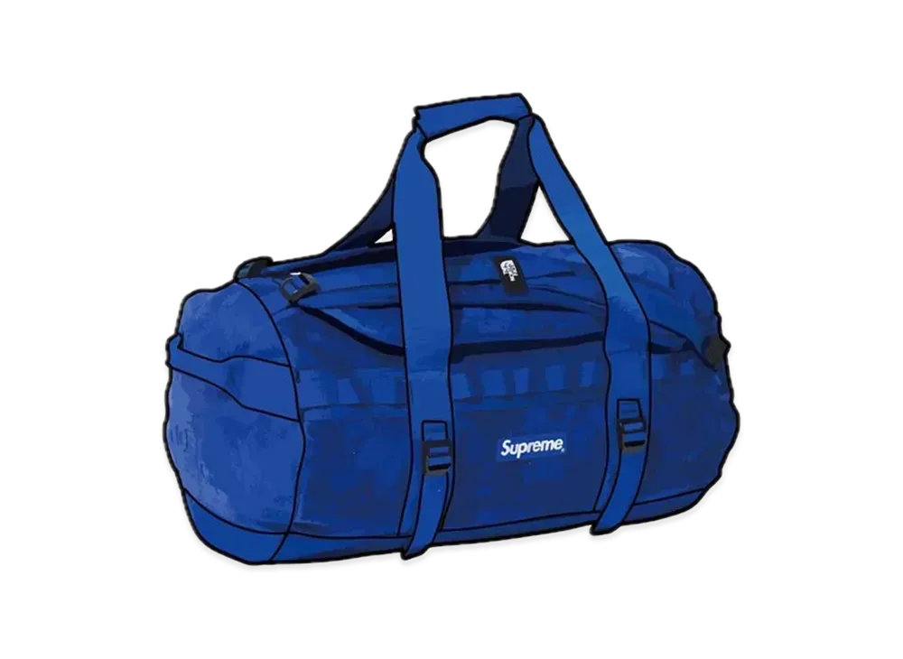 Supreme x The North Face Suede Small Base Camp Duffle Bag "Blue"