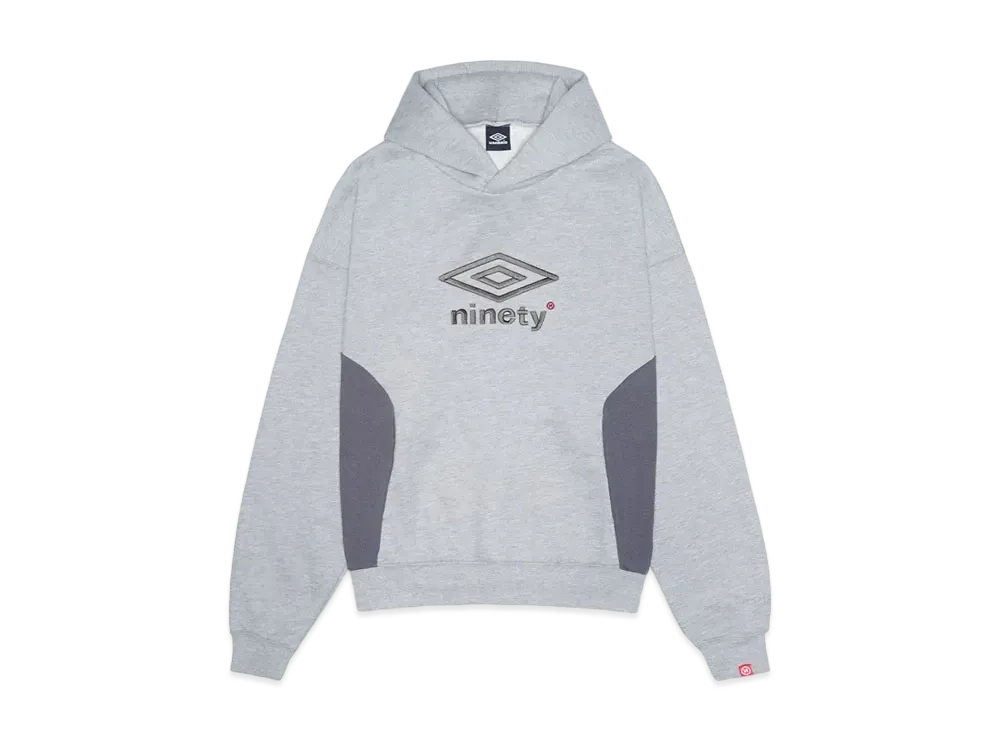 umbro x 9090 Collaboration Logo Hoodie "Heather Gray"