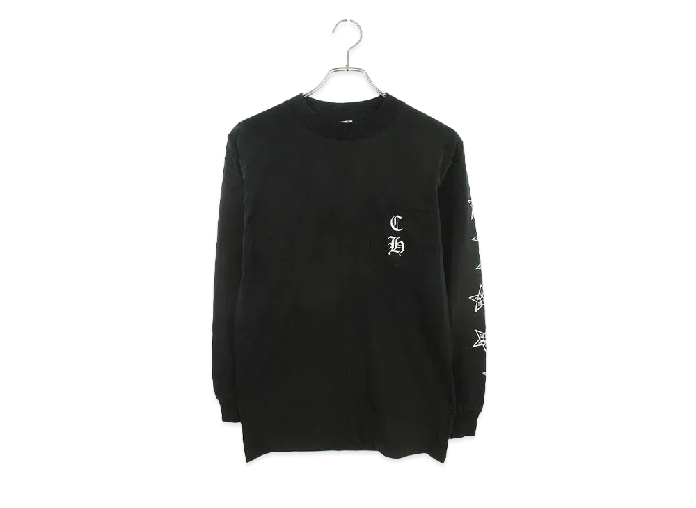 Chrome Hearts Logo Print Pocket L/S Cut Sew "Black"