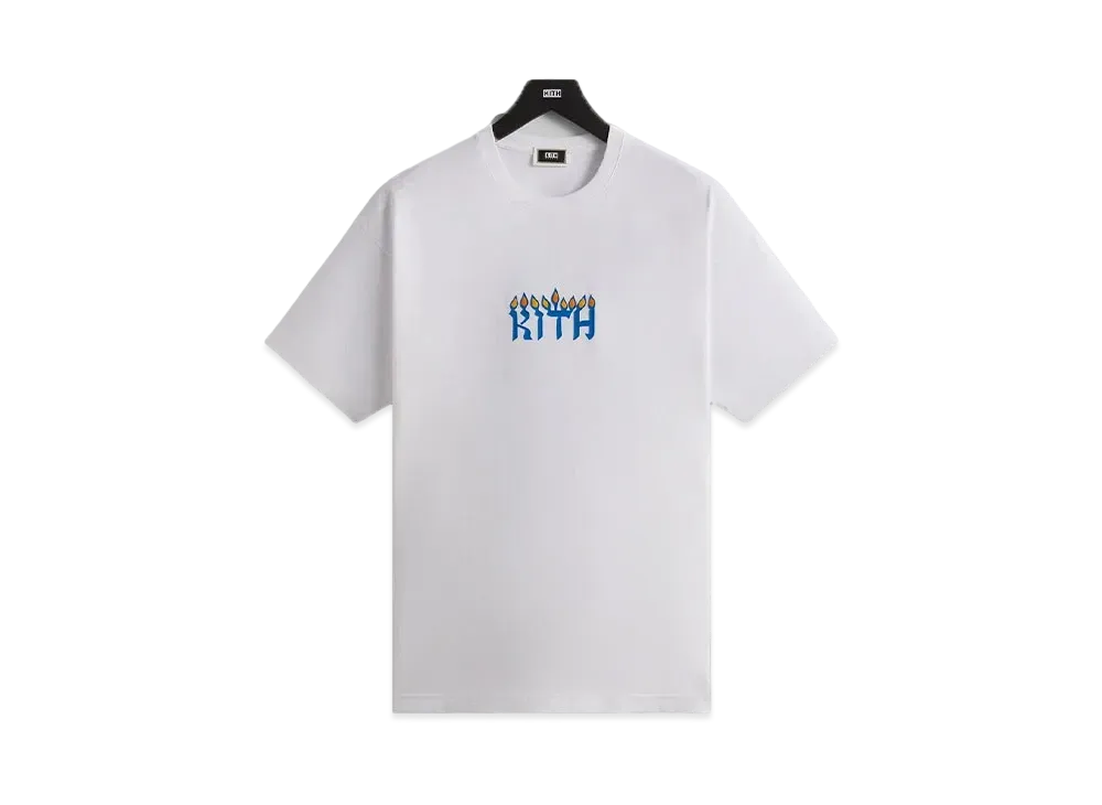 Kith Treats Hanukkah Menorah Tee "White"