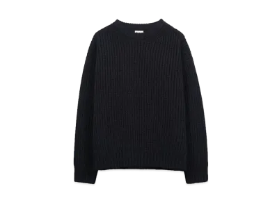 nakedgauge MERRY YARN 'BUDDY' SWEATER "BLACK"
