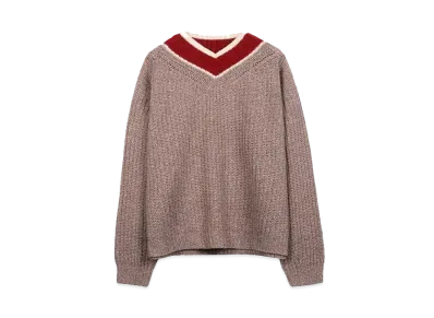 nakedgauge WILD NATURE YARN 'HOMIE' SWEATER "TERRACOTTA"