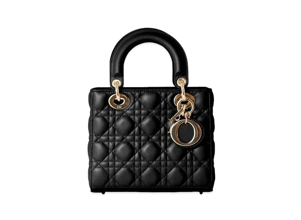 Dior Small Lady DIOR My ABCDior Bag Cannage Lambskin "Black"