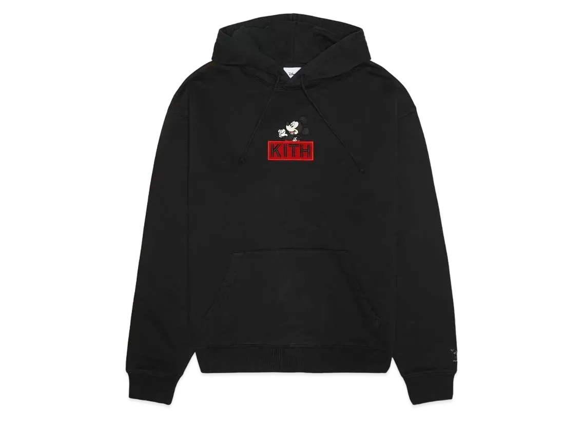 Kith x Disney Mickey & Friends Cyber Monday Mickey Classic Logo Hoodie "Black" KHM031774-001