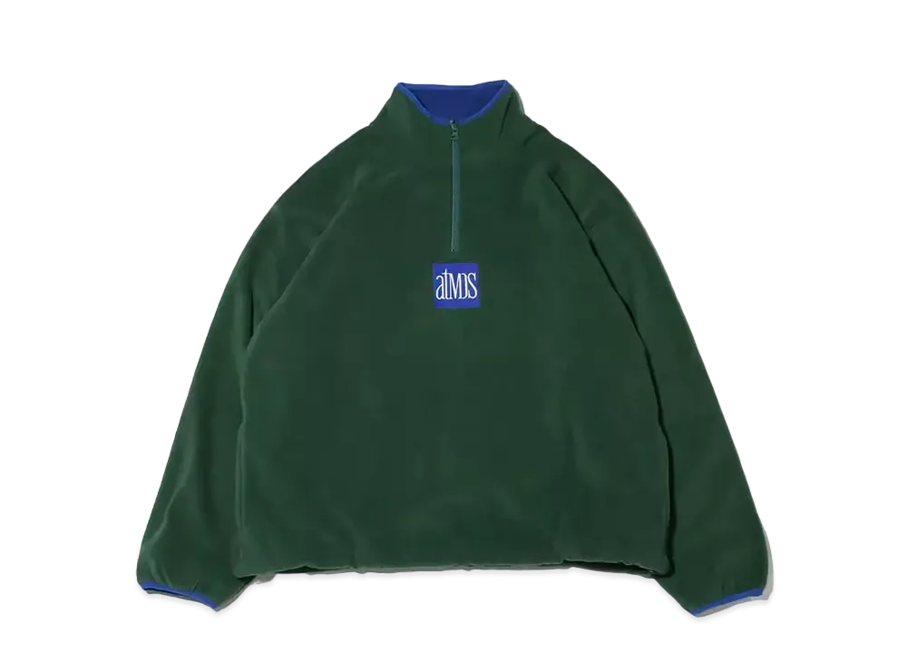 atmos Half Zip Freece Tops "Green"