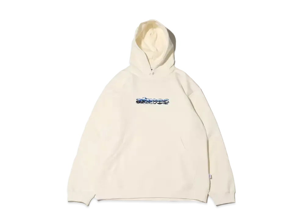 atmos Front Logo Hooded Sweatshirt "White"