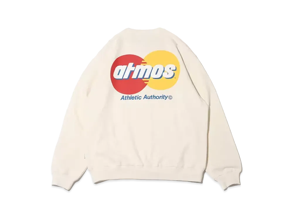 atmos Circle Logo Crewneck Sweatshirt "White"