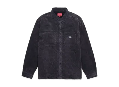 Supreme Quilted Corduroy Shirt "Black"