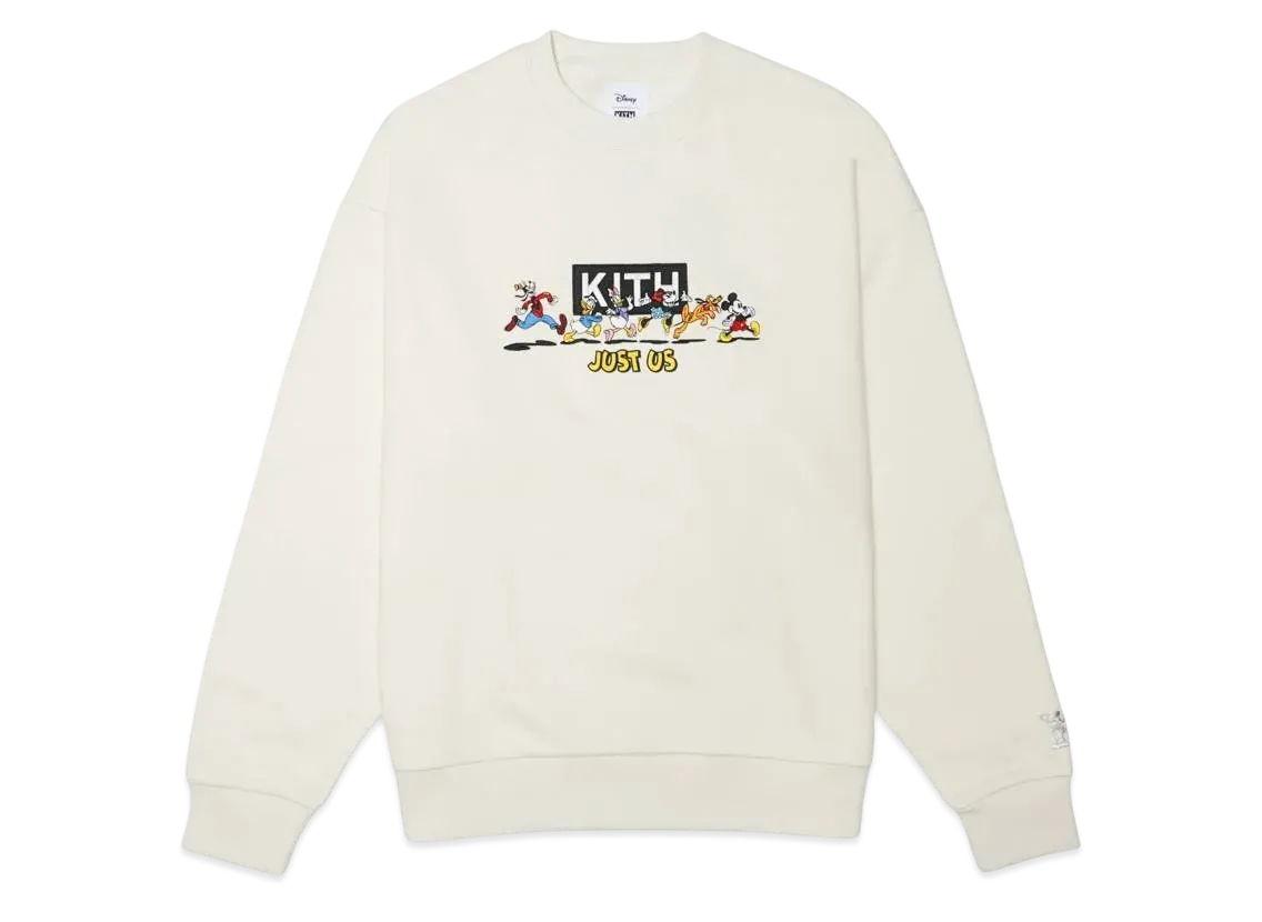 Kith x Disney Mickey & Friends Family Crewneck "Sandrift"