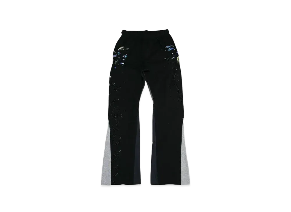 mnml CONTRAST BOOTCUT SWEATPANTS "BLACK"