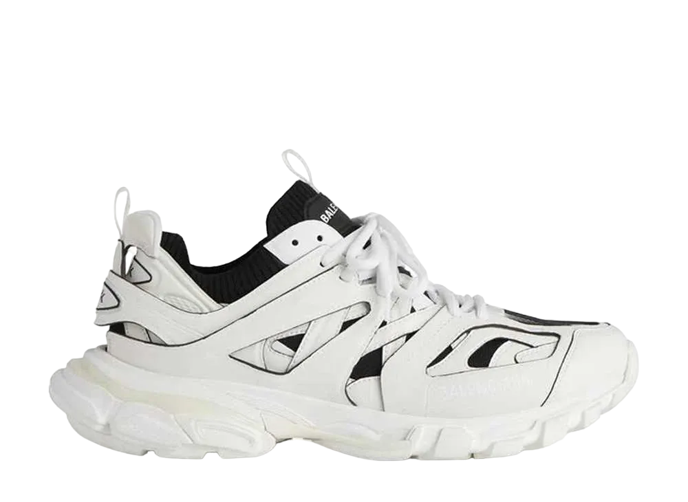 バレンシアガ トラック ソックス スニーカー "ホワイト/ブラック"
