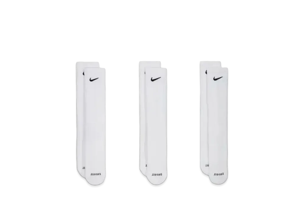Nike x Stussy Cushioned Crew Socks (3 Pairs) "White"