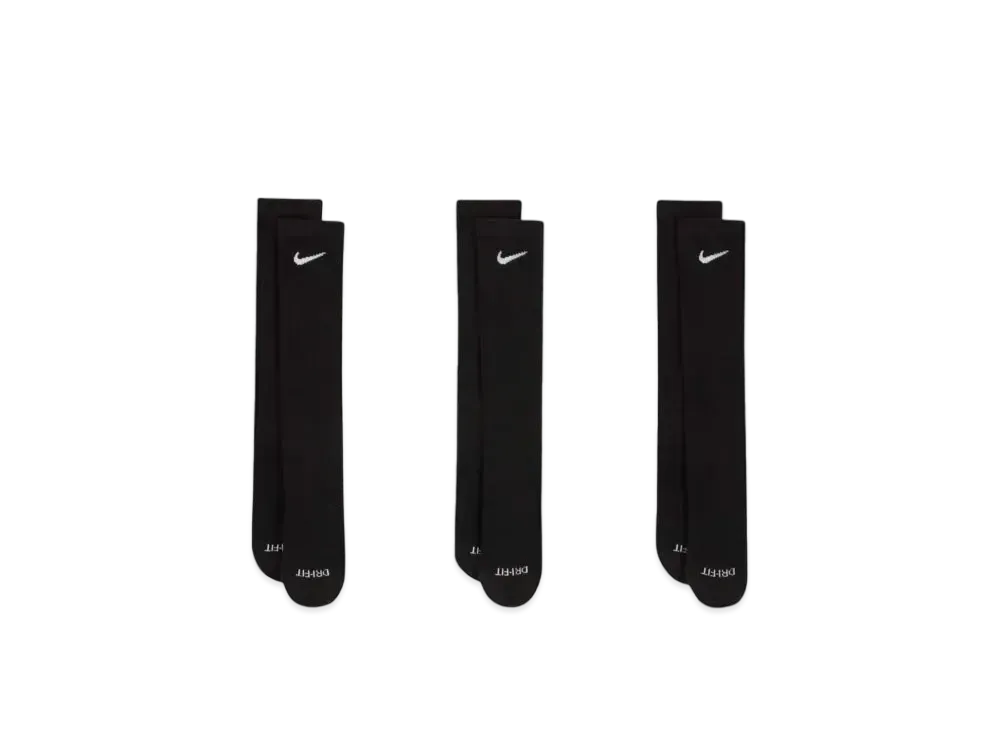 Nike x Stussy Cushioned Crew Socks (3 Pairs) "Black"