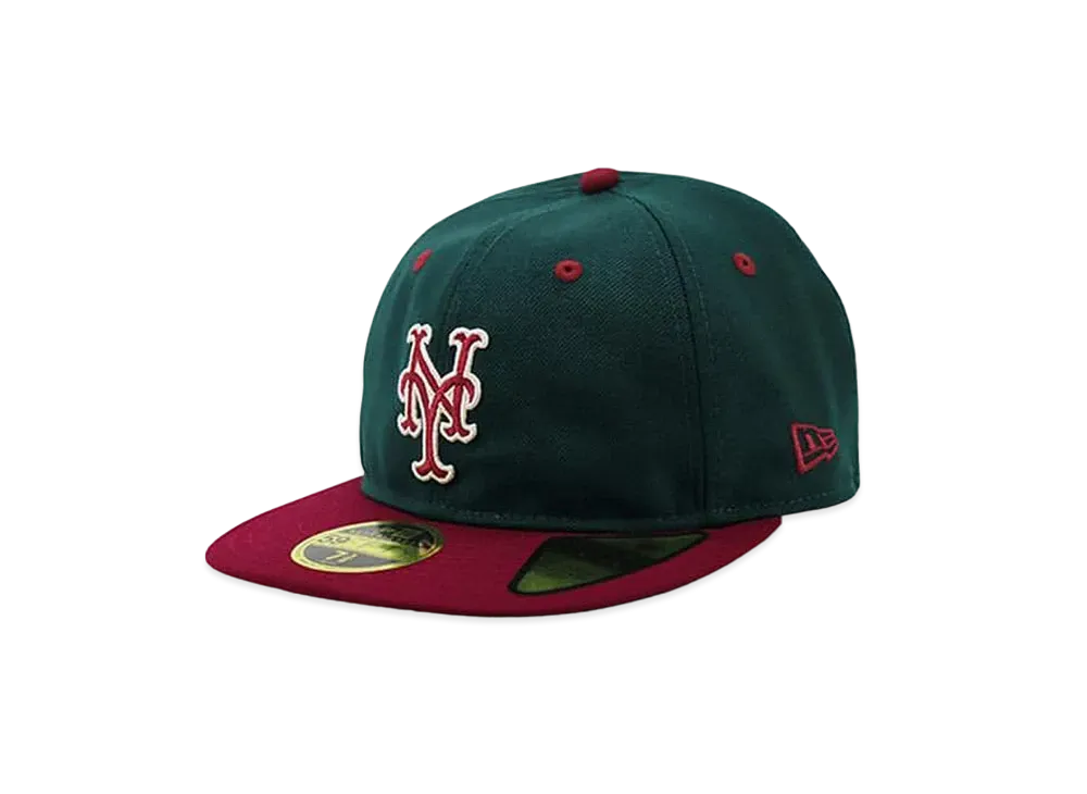 NEW ERA x THE CAP Garland Tribe Retro Crown 59FIFTY New York Mets "Green/Red"