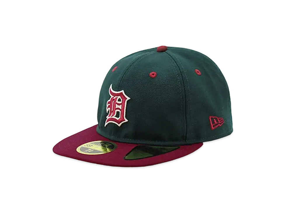 NEW ERA x THE CAP Garland Tribe Retro Crown 59FIFTY Detroit Tigers "Green/Red"