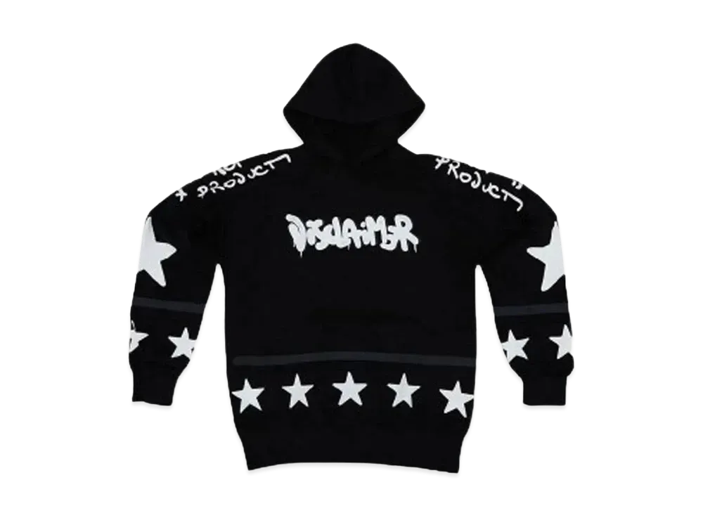 DISCLAIMER MAGLIA UOMO CON CAPPUCCIO IN FELPA "NERO"