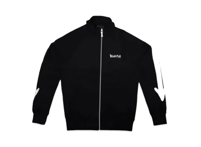 DISCLAIMER FULL ZIP UOMO CON COLLO ALTOO IN FELPA "NERO"