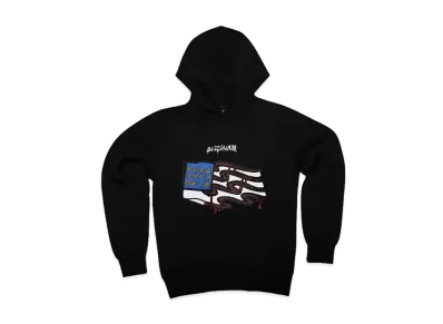 DISCLAIMER MAGLIA UOMO CON CAPPUCCIO IN FELPA "NERO"